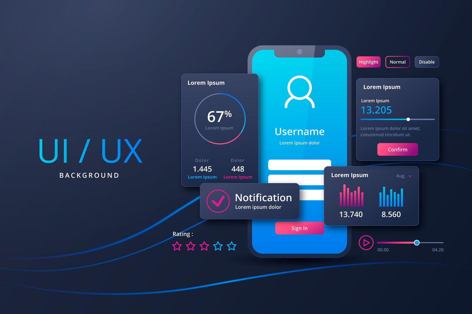 Image du concept UI/UX